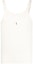 Buy サンローラン FW23 ホワイト リブ付きロゴ刺繍スリーブレスタンクトップ 761275Y37EC9744