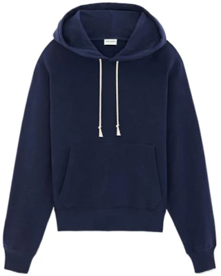 Sudadera Casual con Capucha y Cordón Azul Saint Laurent FW23 Color Sólido. 778464Y36SW4140 Order Sudadera Casual con Capucha y Cordón Azul Saint Laurent FW23 Color Sólido. 778464Y36SW4140