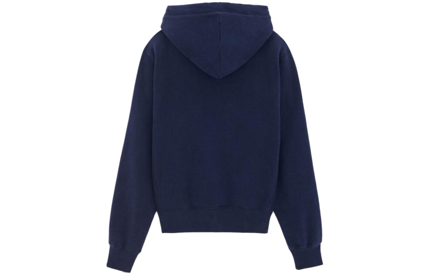 Lookbook Sudadera Casual con Capucha y Cordón Azul Saint Laurent FW23 Color Sólido. 778464Y36SW4140