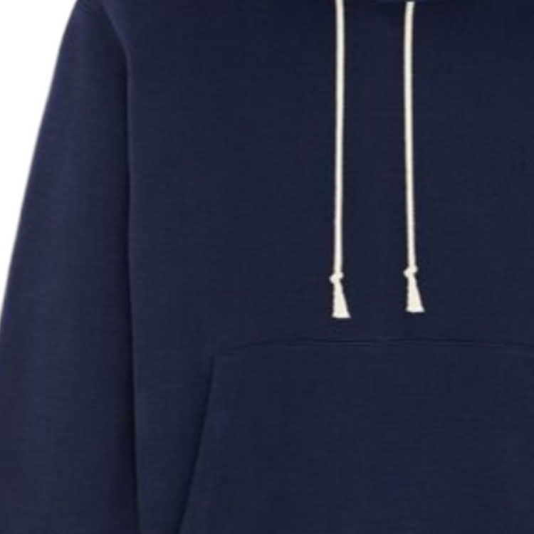 Details for Sudadera Casual con Capucha y Cordón Azul Saint Laurent FW23 Color Sólido. 778464Y36SW4140
