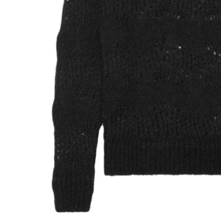 Purchase 圣罗兰FW23纯色针织套头毛衣黑色圆领毛衣 757039Y76EZ1000