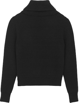 SAINT LAURENT FW23 Solid Ribbed Knit Shawl Collar Sweater Men’s Black 750969Y76ER1000 Lookbook SAINT LAURENT FW23 Solid Ribbed Knit Shawl Collar Sweater Men’s Black 750969Y76ER1000