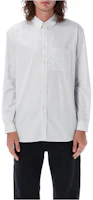 Order SAINT LAURENT FW23 Solid White Button-Up Long Sleeve Shirt for Men 712700Y1H499019