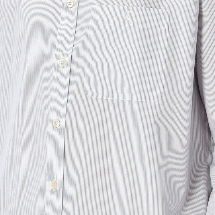 Purchase SAINT LAURENT FW23男士純白長袖襯衫 712700Y1H499019