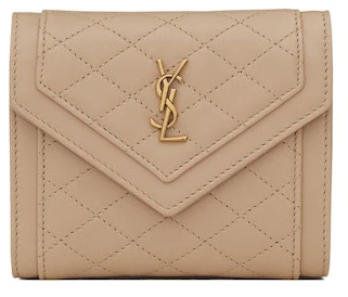 saint-laurent-gaby-compact-tri-fold-wallet-in-quilted-lambskin-dark-beige