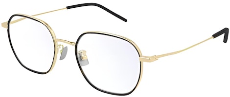 SAINT LAURENT Gold Metal Irregular Frame Optical Glasses Unisex Couples Style SL397F003 SAINT LAURENT Gold Metal Irregular Frame Optical Glasses Unisex Couples Style SL397F003