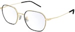 Buy SAINT LAURENT Gold Metal Irregular Frame Optical Glasses Unisex Couples Style SL397F003