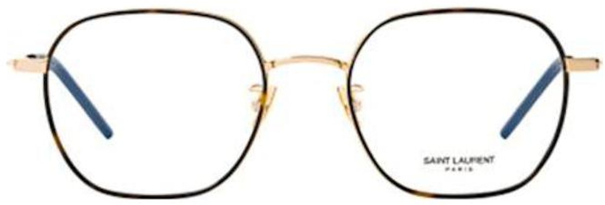 SAINT LAURENT Gold Metal Irregular Frame Optical Glasses Unisex Couples Style SL397F003 Lookbook SAINT LAURENT Gold Metal Irregular Frame Optical Glasses Unisex Couples Style SL397F003