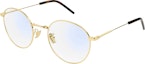Order Saint Laurent Gold Oval Optical Glasses for Men - Trendy Alloy Frame Eyewear SL237F003