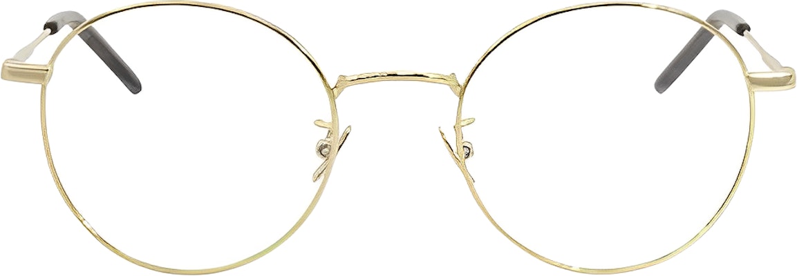 Saint Laurent Gold Oval Optical Glasses for Men - Trendy Alloy Frame Eyewear SL237F003 Lookbook Saint Laurent Gold Oval Optical Glasses for Men - Trendy Alloy Frame Eyewear SL237F003