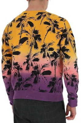 생로랑 그래디언트 야자수 프린트 크루넥 스웻셔츠 멀티컬러 남성. 603302YBOY27269 Purchase 생로랑 그래디언트 야자수 프린트 크루넥 스웻셔츠 멀티컬러 남성. 603302YBOY27269