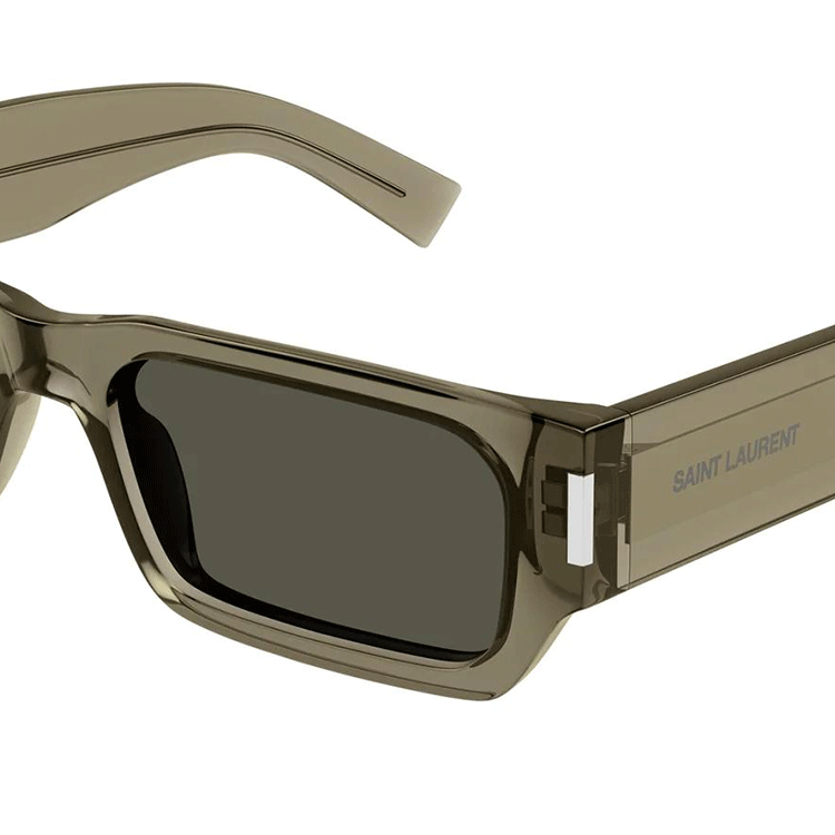 Saint Laurent Green Rectangular Acetate Sunglasses Unisex SL- 660/F-003 圖 4
