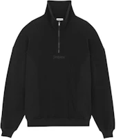 Saint Laurent Half Zip Mock Neck Sweatshirt Black Pullover 750517Y36SW1000 Saint Laurent Half Zip Mock Neck Sweatshirt Black Pullover 750517Y36SW1000