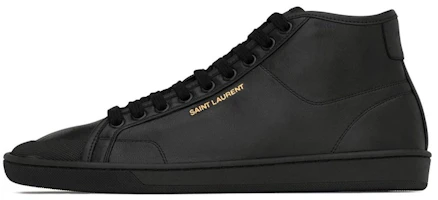 Saint Laurent High-Top Sneaker 'Black Leather' 713564AAAWQ1000 Saint Laurent High-Top Sneaker 'Black Leather' 713564AAAWQ1000