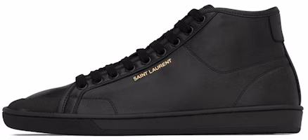 Saint Laurent High-Top Sneaker 'Black Leather' 713564AAAWQ1000 Saint Laurent High-Top Sneaker 'Black Leather' 713564AAAWQ1000