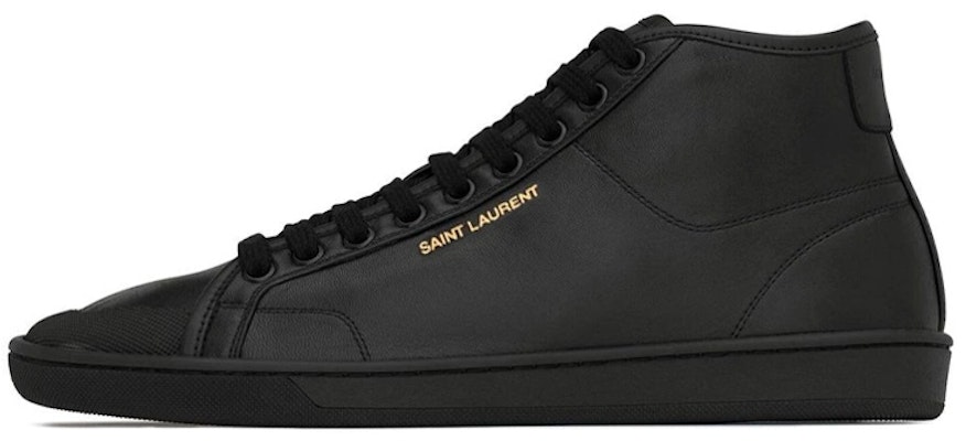 Saint Laurent High-Top Sneaker 'Black Leather' 713564AAAWQ1000 Buy Saint Laurent High-Top Sneaker 'Black Leather' 713564AAAWQ1000
