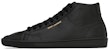 Kasut High-Top Saint Laurent 'Kulit Hitam' 713564AAAWQ1000