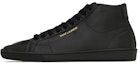 Buy Kasut High-Top Saint Laurent 'Kulit Hitam' 713564AAAWQ1000