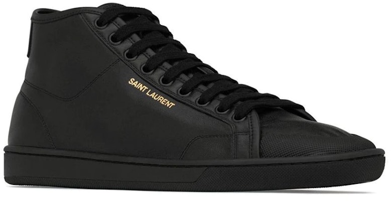 Saint Laurent High-Top Sneaker 'Black Leather' 713564AAAWQ1000 Order Saint Laurent High-Top Sneaker 'Black Leather' 713564AAAWQ1000