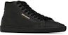 Kasut High-Top Saint Laurent 'Kulit Hitam' 713564AAAWQ1000