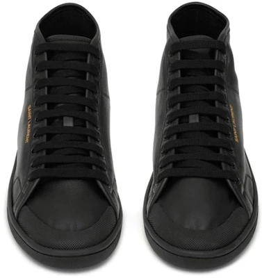 Saint Laurent Hoge Sneaker ''Zwart Leer'' 713564AAAWQ1000 Lookbook Saint Laurent Hoge Sneaker ''Zwart Leer'' 713564AAAWQ1000