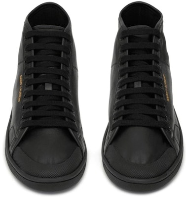 Saint Laurent High-Top Sneaker 'Black Leather' 713564AAAWQ1000 Lookbook Saint Laurent High-Top Sneaker 'Black Leather' 713564AAAWQ1000
