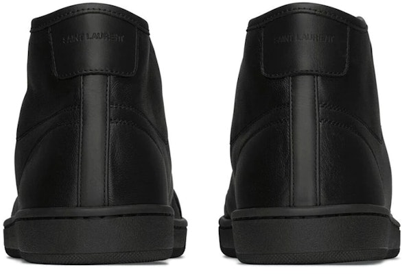 Saint Laurent High-Top Sneaker 'Black Leather' 713564AAAWQ1000 Shop Saint Laurent High-Top Sneaker 'Black Leather' 713564AAAWQ1000