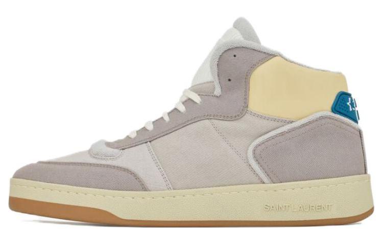 Buy Sneaker Tinggi Saint Laurent 'Kulit Kelabu' 757315AACLZ1677