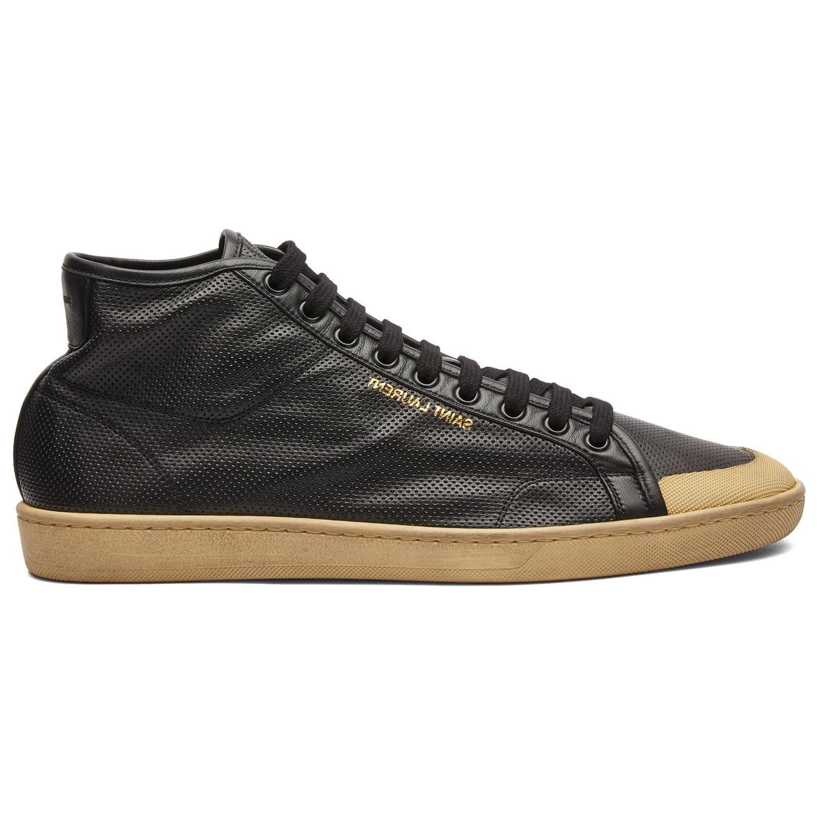 Order Saint Laurent Hoge Sneakers ''Zwarte Comfort'' 713564AACLS1000