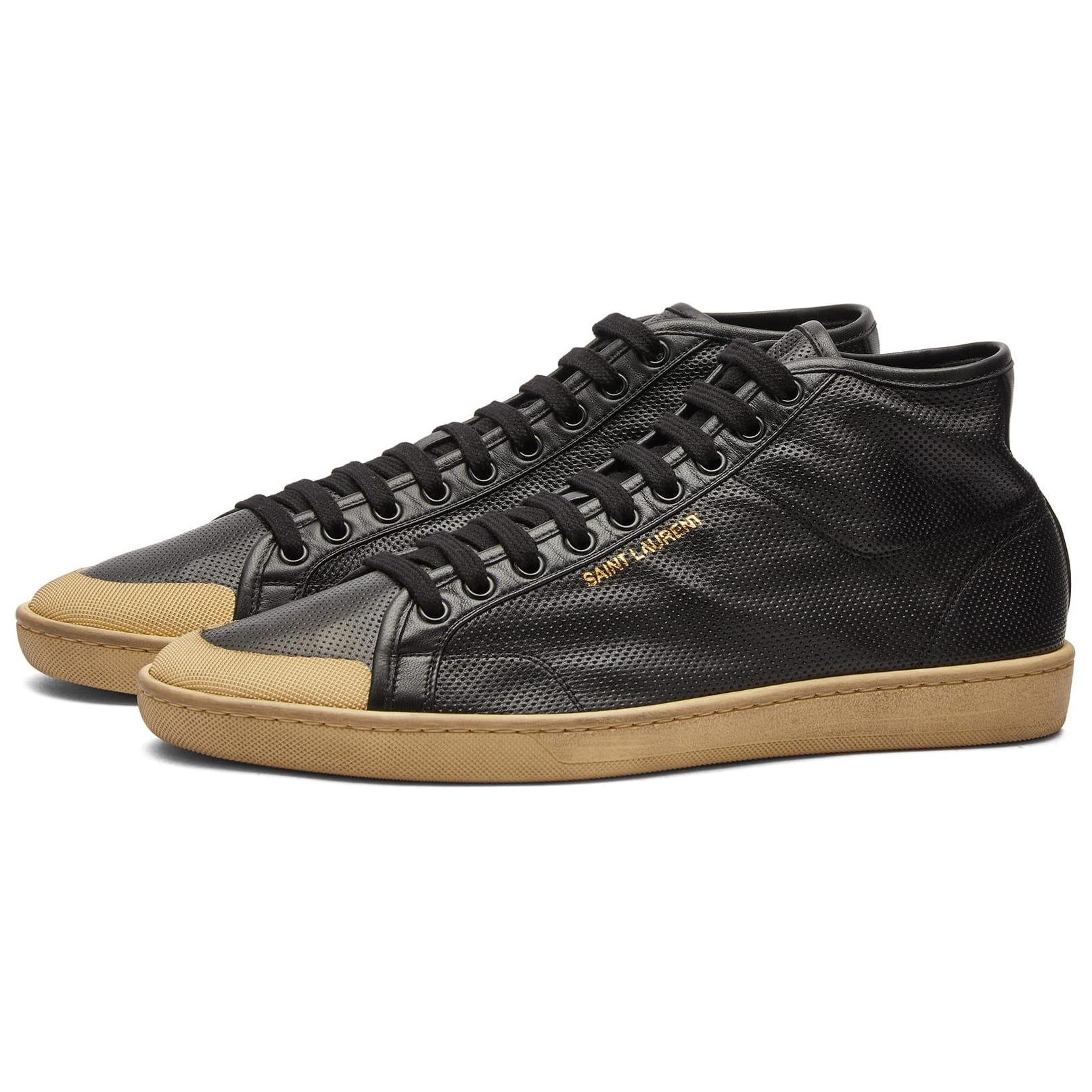 Lookbook Saint Laurent Hoge Sneakers ''Zwarte Comfort'' 713564AACLS1000