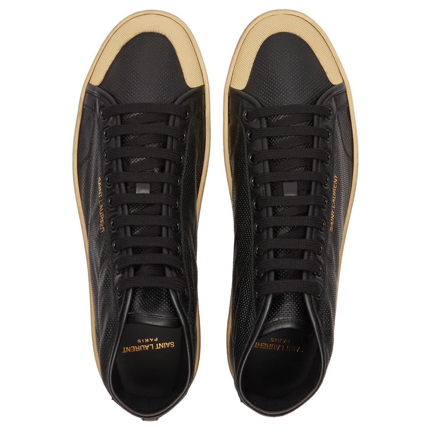 Shop Saint Laurent Hoge Sneakers ''Zwarte Comfort'' 713564AACLS1000