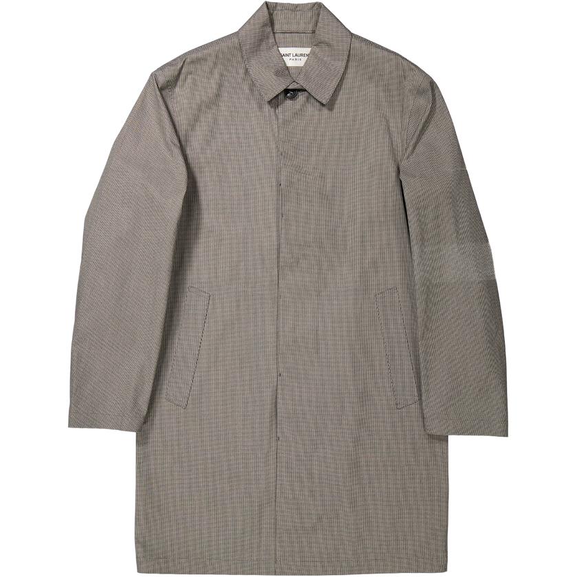 Saint Laurent Houndstooth Print Button-Up Loose Jacket for Men 575201Y089V1095