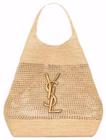 Saint Laurent Icare in Raffia Naturel/Brown Gold Saint Laurent Icare in Raffia Naturel/Brown Gold