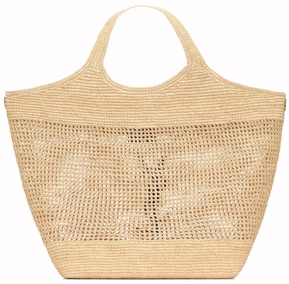 Saint Laurent Icare in Raffia Naturel/Brown Gold Order Saint Laurent Icare in Raffia Naturel/Brown Gold
