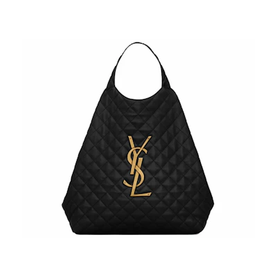 Saint Laurent Icare Maxi Shopping Bag Quilted Lambskin Black