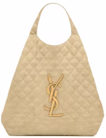 Saint Laurent Icare Maxi Shopping Bag Quilted Nubuck Suede Beige Saint Laurent Icare Maxi Shopping Bag Quilted Nubuck Suede Beige