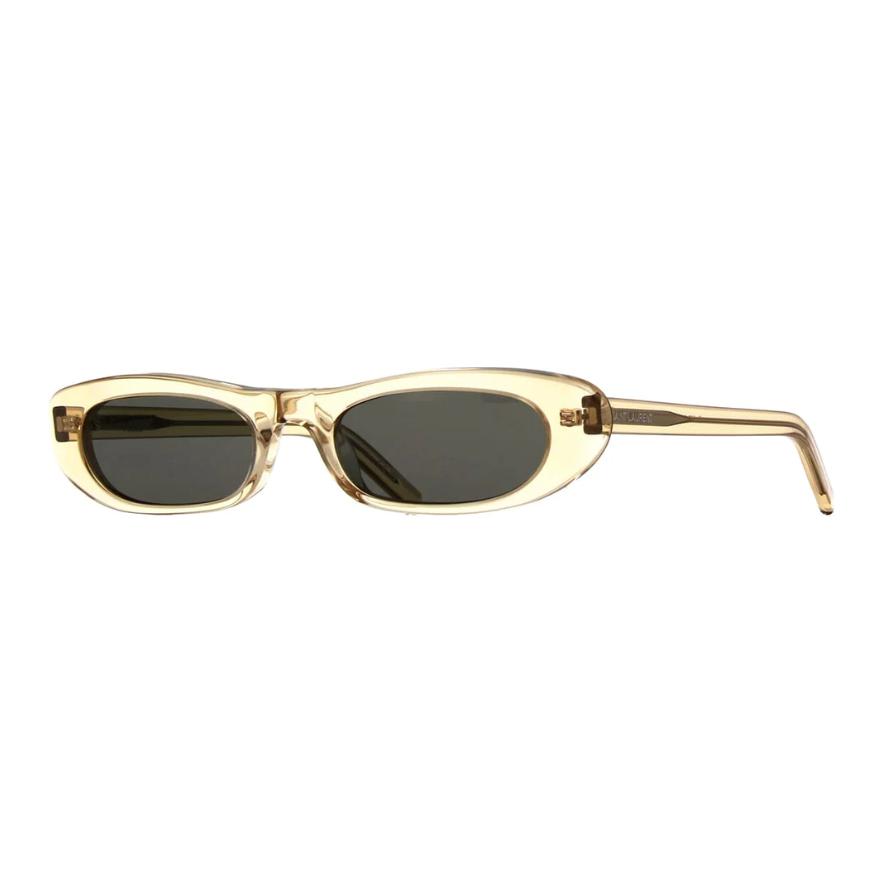 Saint Laurent Irregular Acetate Sunglasses Beige Unisex Couple Design SL557SHADE004 圖 2