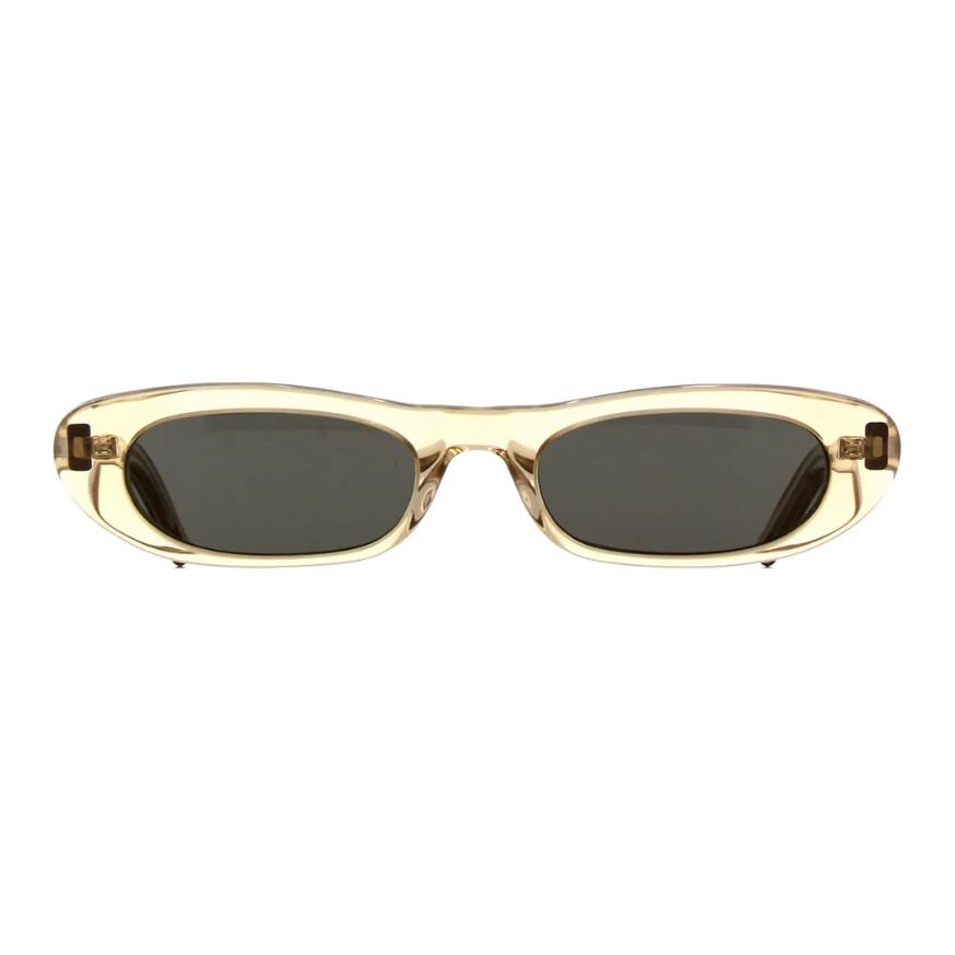 Saint Laurent Irregular Acetate Sunglasses Beige Unisex Couple Design SL557SHADE004 圖 3
