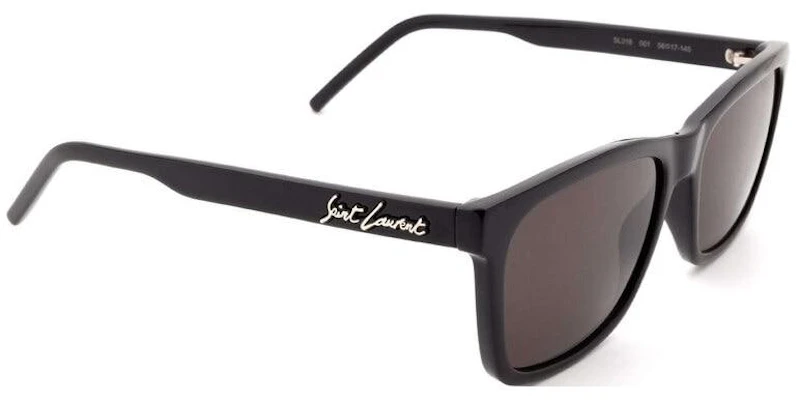 SAINT LAURENT Irregular Logo Black Acetate Sunglasses for Men. SL318 Lookbook SAINT LAURENT Irregular Logo Black Acetate Sunglasses for Men. SL318