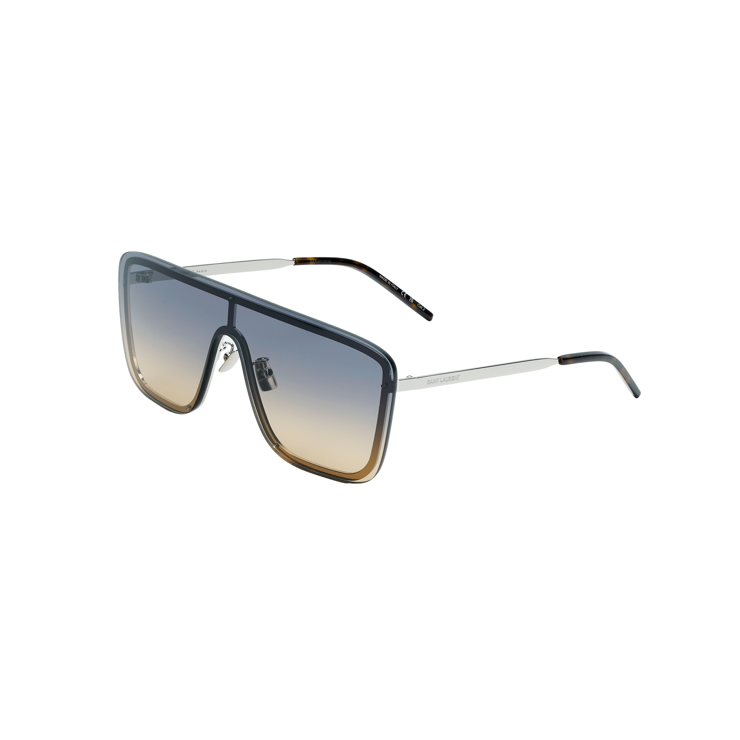 SAINT LAURENT Irregular Metal Frame Sunglasses Unisex Couples Style SL364MASK009