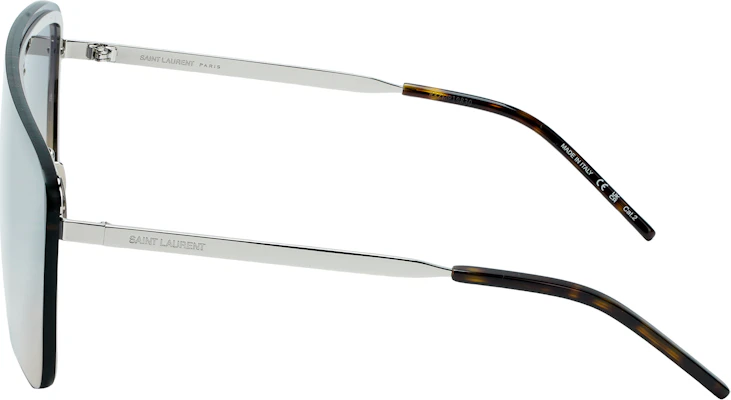 SAINT LAURENT 不規則金屬框太陽眼鏡 情侶款 男女通用款 SL364MASK009 Shop SAINT LAURENT 不規則金屬框太陽眼鏡 情侶款 男女通用款 SL364MASK009