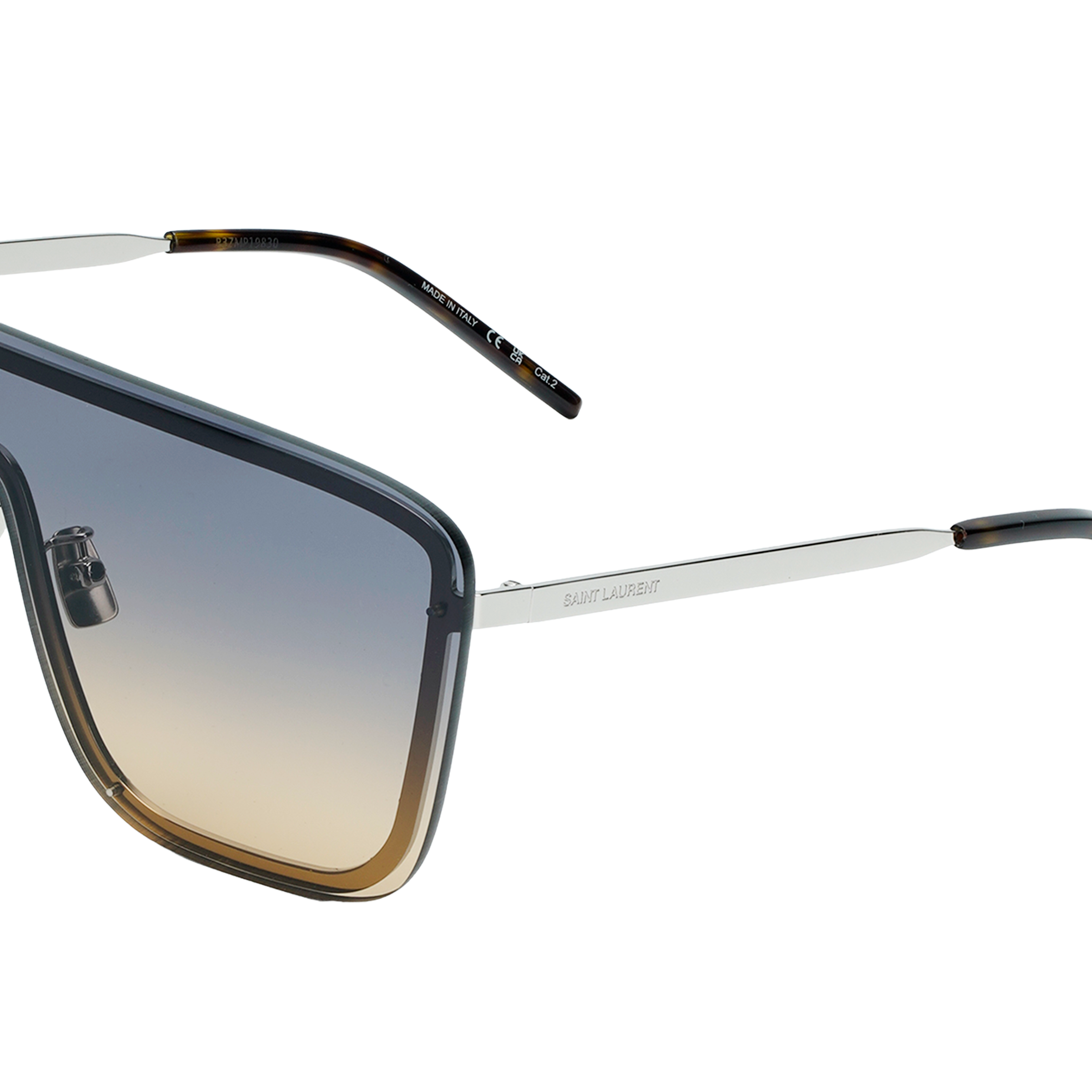 Details for SAINT LAURENT 不規則金屬框太陽眼鏡 情侶款 男女通用款 SL364MASK009