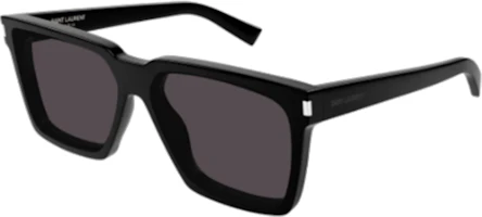 SAINT LAURENT Irregular Shape Sunglasses Black Unisex Couple Style. SL 610/F 001 SAINT LAURENT Irregular Shape Sunglasses Black Unisex Couple Style. SL 610/F 001