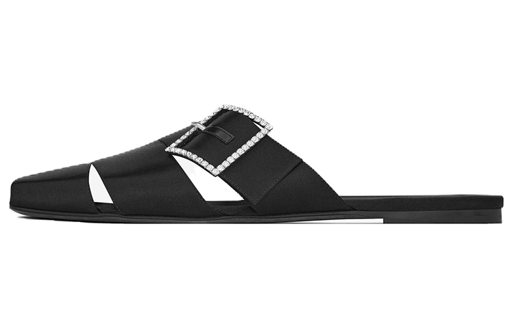 Saint Laurent Jacques 'Black Satin Cut-Out' 7334281UUNN1000