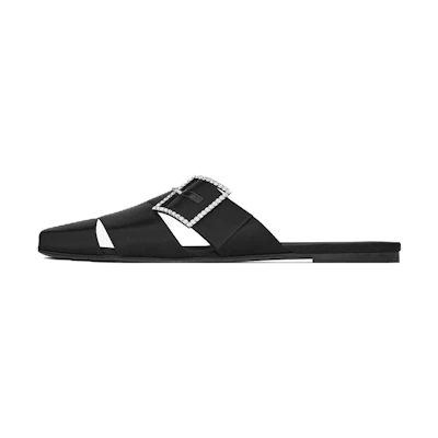 Saint Laurent Jacques 'Black Satin Cut-Out'