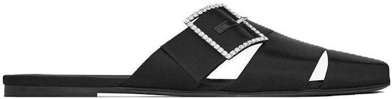 Saint Laurent Jacques 'Black Satin Cut-Out' Hitam Satin Cut-Out 7334281UUNN1000 Order Saint Laurent Jacques 'Black Satin Cut-Out' Hitam Satin Cut-Out 7334281UUNN1000