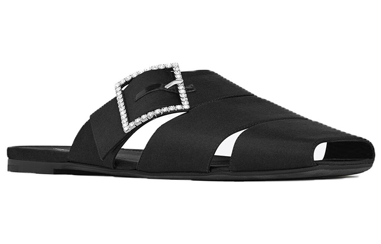 Lookbook 聖羅蘭 Jacques '黑色緞面鏤空' 7334281UUNN1000