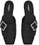 Shop Saint Laurent Jacques 'Black Satin Cut-Out' 7334281UUNN1000
