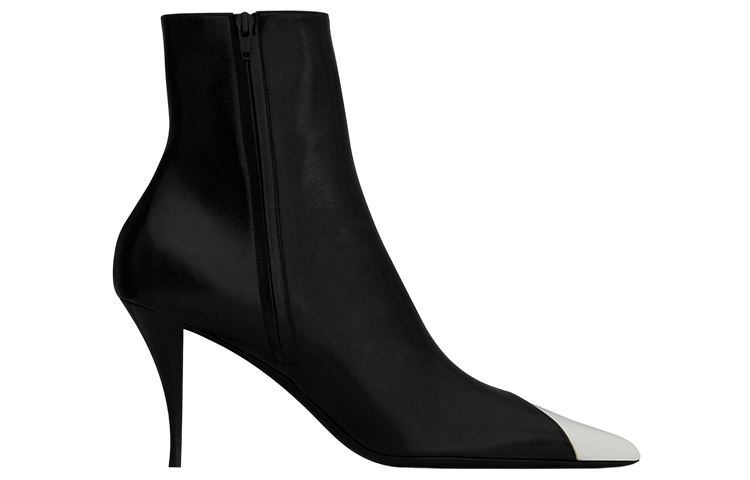 Saint Laurent Jam Lamb Skin Pointed Toe Zipper Boots 'Black' 圖 2