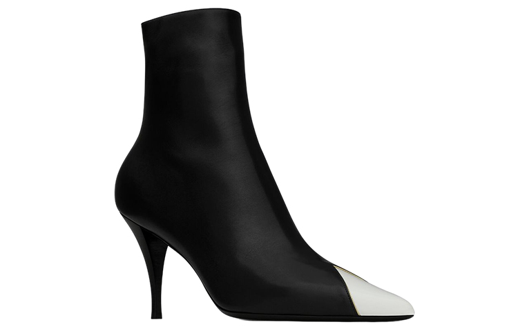 Saint Laurent Jam Lamb Skin Pointed Toe Zipper Boots 'Black' 圖 3